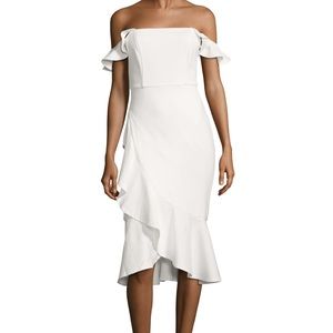 Off Shoulder Flounce Dress